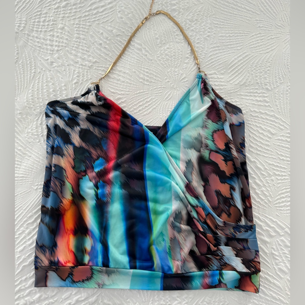 BEBE blue top